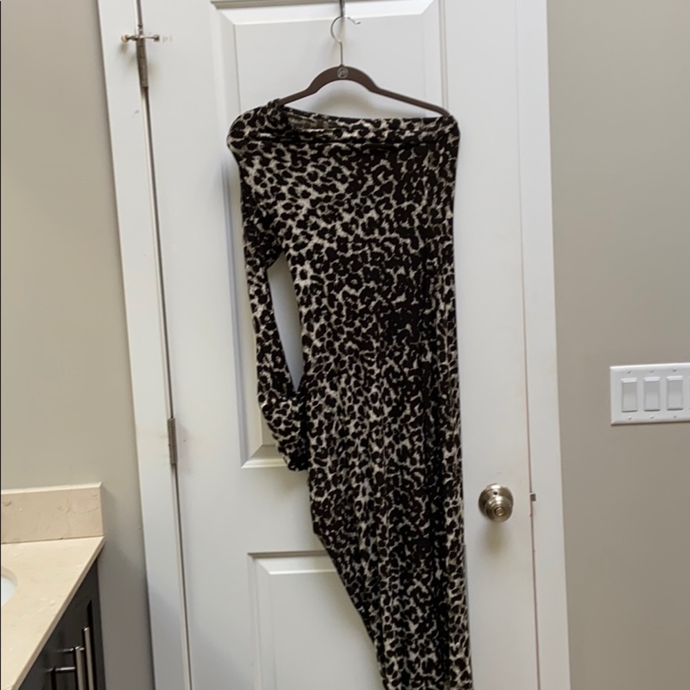Norman Kamali Off the Shoulder Dress